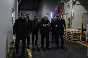 Balakən Rayon İcra Hakimiyyətinin başçısı Natiq Ağayev “BALACANS” MMC-də istehsal prosesi ilə tanış olub