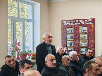 Balakən Rayon İcra Hakimiyyətinin başçısı Natiq Ağayev  növbəti səyyar qəbulunu Poştbinə kəndində keçirib