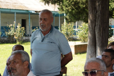 Balakən Rayon İcra Hakimiyyətinin başçısı Natiq Ağayev Şambulbinə kəndində sakinlərlə görüşüb