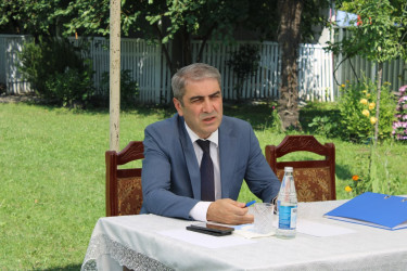Balakən Rayon İcra Hakimiyyətinin başçısı Natiq Ağayev sakinlərlə görüşüb
