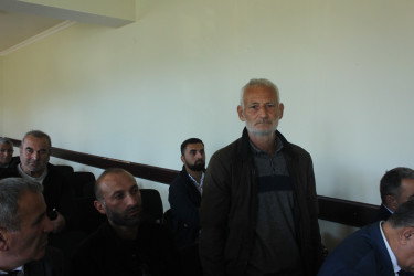 Balakən Rayon İcra Hakimiyyətinin başçısı İslam Rzayev  Talalar kəndində sakinlərlə görüşüb