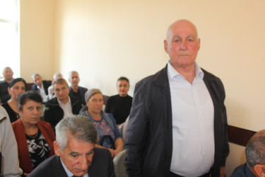 Balakən Rayon İcra Hakimiyyətinin başçısı İslam Rzayev  Meşəşambul kəndində sakinlərlə görüşüb