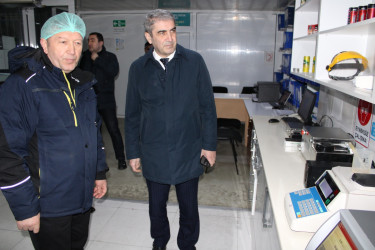 Balakən Rayon İcra Hakimiyyətinin başçısı Natiq Ağayev “BALACANS” MMC-də istehsal prosesi ilə tanış olub