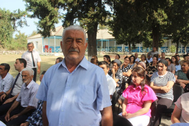 Balakən Rayon İcra Hakimiyyətinin başçısı İslam Rzayev  Qazma kəndində sakinlərlə görüşüb