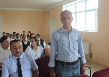 Balakən Rayon İcra Hakimiyyətinin başçısı İslam Rzayev  Püştətala kəndində sakinlərlə görüşüb