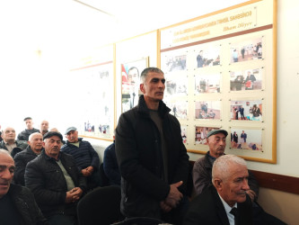 Balakən Rayon İcra Hakimiyyətinin başçısı Natiq Ağayev Qasbinə kəndində sakinlərlə görüşüb