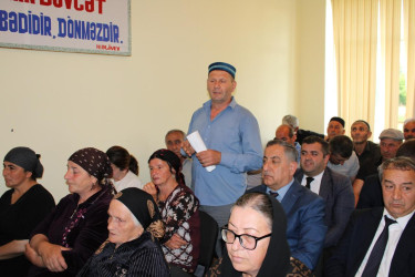 Beçaqar kəndində səyyar qəbul keçirilib