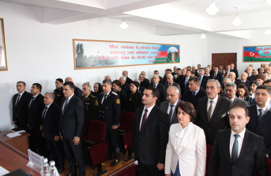 2025-ci ilin sosial-iqtisadi inkişafının yekunları və qarşıda duran vəzifələrə dair Balakən Rayon İcra Hakimiyyəti başçısının hesabat yığıncağı keçirilib