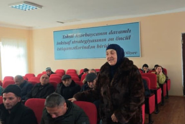 Balakən Rayon İcra Hakimiyyətinin başçısı Natiq Ağayev İtitala kəndində sakinlərlə görüşüb
