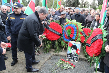 İtkin düşmüş şəhidimizlə vida mərasimi keçirilib