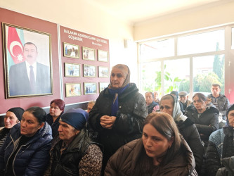 Balakən Rayon İcra Hakimiyyətinin başçısı Natiq Ağayev vətəndaşlarla növbəti görüş keçirib