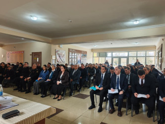 Balakən Rayon İcra Hakimiyyətinin başçısı Natiq Ağayev növbəti səyyar qəbulunu Şambul kəndində keçirib