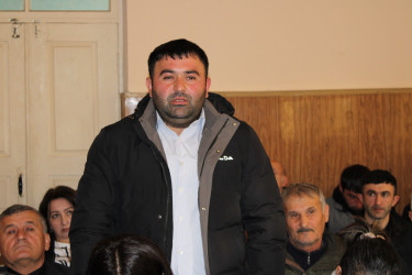 Balakən Rayon İcra Hakimiyyətinin başçısı Natiq Ağayev Qazma kəndində sakinlərlə görüşüb
