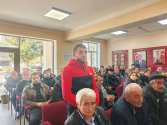 Balakən Rayon İcra Hakimiyyətinin başçısı Natiq Ağayev  növbəti səyyar qəbulunu Poştbinə kəndində keçirib