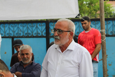 Balakən Rayon İcra Hakimiyyətinin başçısı Natiq Ağayev Qarahacılı kəndində sakinlərlə görüşüb