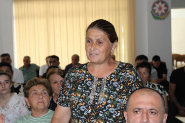 Balakən Rayon İcra Hakimiyyətinin başçısı növbəti səyyar qəbulu Katex kəndində keçirib