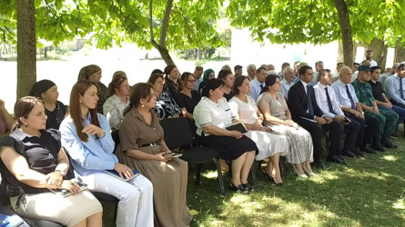 Balakən Rayon İcra Hakimiyyətinin başçısı İslam Rzayev növbəti səyyar qəbulu Mazımçay yaşayış məntəqəsində  keçirib
