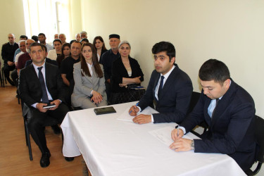 Beçaqar kəndində səyyar qəbul keçirilib