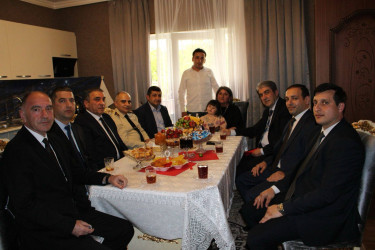 Balakən Rayon İcra Hakimiyyətinin başçısı Natiq Ağayev Vətən müharibəsi şəhidi Cavid Yüzbaşiyevin ailəsini ziyarət edib