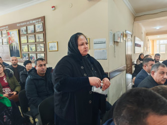 Balakən Rayon İcra Hakimiyyətinin başçısı Natiq Ağayev növbəti səyyar qəbulunu Şambul kəndində keçirib