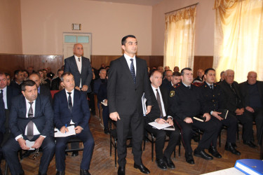 Balakən Rayon İcra Hakimiyyətinin başçısı Natiq Ağayev Qazma kəndində sakinlərlə görüşüb