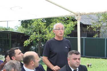 Balakən Rayon İcra Hakimiyyətinin başçısı Natiq Ağayev sakinlərlə görüşüb