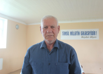 Balakən Rayon İcra Hakimiyyətinin başçısı İslam Rzayev  Püştətala kəndində sakinlərlə görüşüb