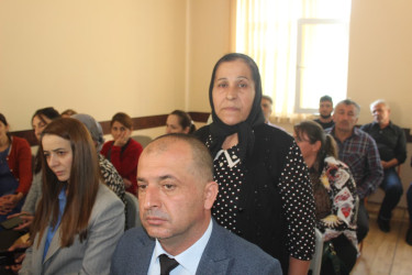 Balakən Rayon İcra Hakimiyyətinin başçısı İslam Rzayev  Meşəşambul kəndində sakinlərlə görüşüb