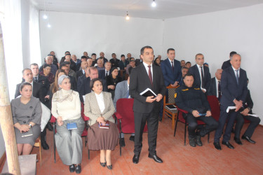 Balakən Rayon İcra Hakimiyyətinin başçısı Natiq Ağayev Kortala kəndində səyyar qəbul keçirib