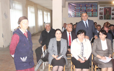 Balakən RİH-in başçısı İslam Rzayev  növbəti vətəndaş qəbulunu Sarıbulaq kəndində keçirib