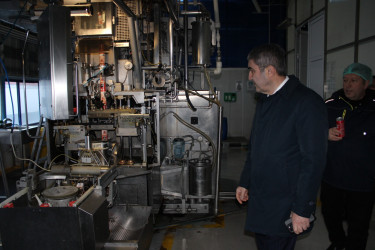 Balakən Rayon İcra Hakimiyyətinin başçısı Natiq Ağayev “BALACANS” MMC-də istehsal prosesi ilə tanış olub