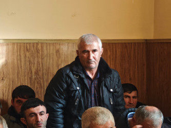 Balakən Rayon İcra Hakimiyyətinin başçısı Natiq Ağayev Qazma kəndində sakinlərlə görüşüb