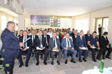 Balakən Rayon İcra Hakimiyyətinin başçısı növbəti səyyar qəbulu Cederovtala kəndində keçirib