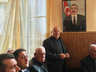 Balakən Rayon İcra Hakimiyyətinin başçısı Natiq Ağayev Qazma kəndində sakinlərlə görüşüb