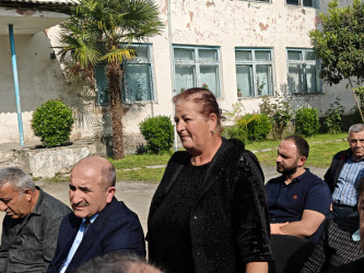 Balakən Rayon İcra Hakimiyyətinin başçısı Natiq Ağayev Tülü kəndində sakinlərlə görüşüb