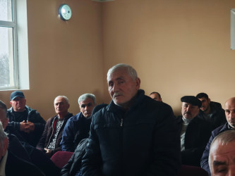 Balakən Rayon İcra Hakimiyyətinin başçısı Natiq Ağayev  Püştətala kəndində sakinlərlə görüşüb