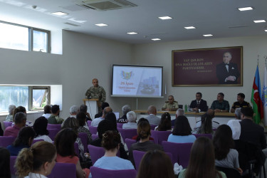 26 İyun-Azərbaycan Respublikasının Silahlı Qüvvələri Günü ilə əlaqədar tədbir keçirilib