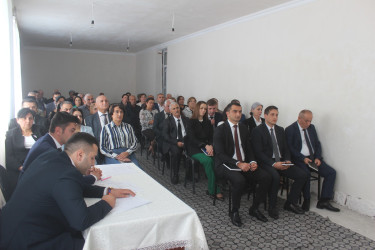 Balakən Rayon İcra Hakimiyyətinin başçısı İslam Rzayev  növbəti səyyar qəbulu Hənifə kəndində keçirib