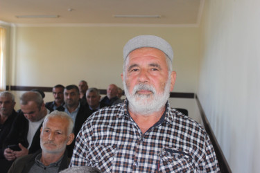 Balakən Rayon İcra Hakimiyyətinin başçısı İslam Rzayev  Talalar kəndində sakinlərlə görüşüb
