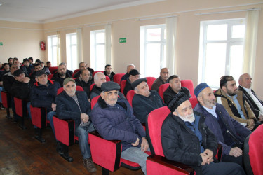 Balakən Rayon İcra Hakimiyyətinin başçısı Natiq Ağayev İtitala kəndində sakinlərlə görüşüb