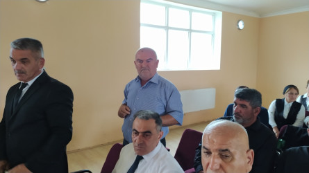 Balakən Rayon İcra Hakimiyyətinin başçısı İslam Rzayev  Püştətala kəndində sakinlərlə görüşüb