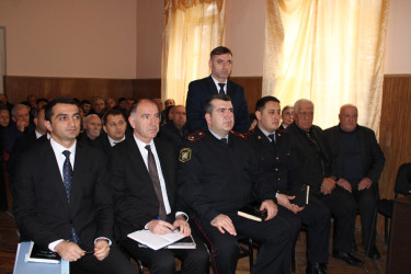 Balakən Rayon İcra Hakimiyyətinin başçısı Natiq Ağayev Qazma kəndində sakinlərlə görüşüb