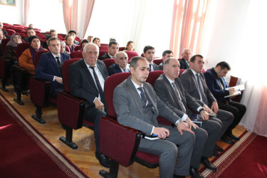 Balakən rayonunda kiçik sahibkarlıq fəaliyyəti ilə məşğul olan sahibkarlarla görüş keçirildi.