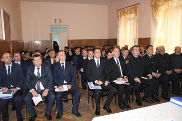 Balakən Rayon İcra Hakimiyyətinin başçısı Natiq Ağayev Qazma kəndində sakinlərlə görüşüb