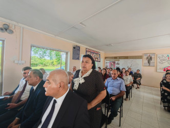 Balakən Rayon İcra Hakimiyyətinin başçısı Natiq Ağayev iyunun 18-də Qabaqçöl qəsəbəsində sakinlərlə görüşüb