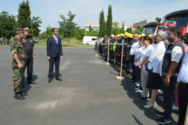 Balakəndə  nümunəvi mülki müdafiə məşqi keçirilib