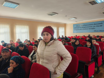 Balakən Rayon İcra Hakimiyyətinin başçısı Natiq Ağayev İtitala kəndində sakinlərlə görüşüb