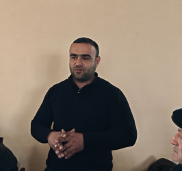 Balakən Rayon İcra Hakimiyyətinin başçısı Natiq Ağayev  Püştətala kəndində sakinlərlə görüşüb