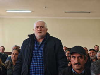 Balakən Rayon İcra Hakimiyyətinin başçısı Natiq Ağayev  Talalar kəndində sakinlərlə görüşüb