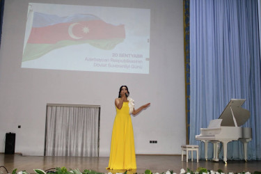 Balakəndə 20 Sentyabr - Dövlət Suverenliyi Günü ilə əlaqədar tədbir keçirilib